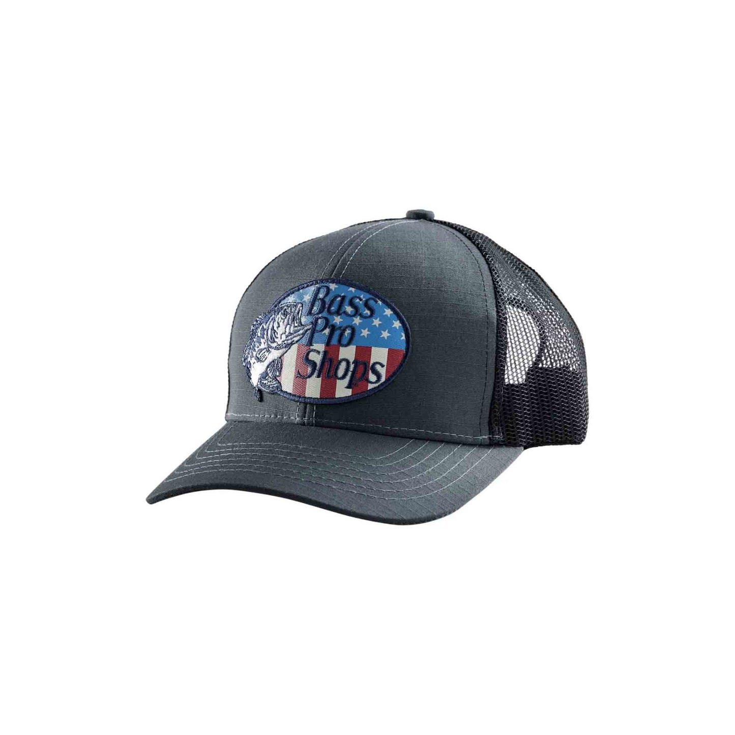 Bass Pro Shops Flag Logo Patch Mesh-Back Cap