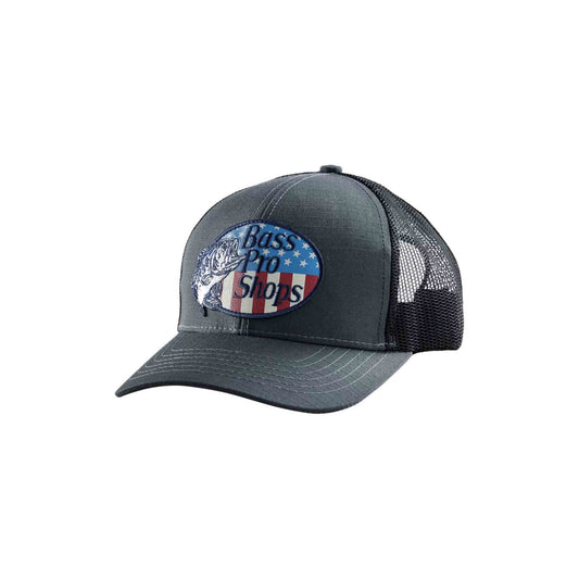Bass Pro Shops Flag Logo Patch Mesh-Back Cap