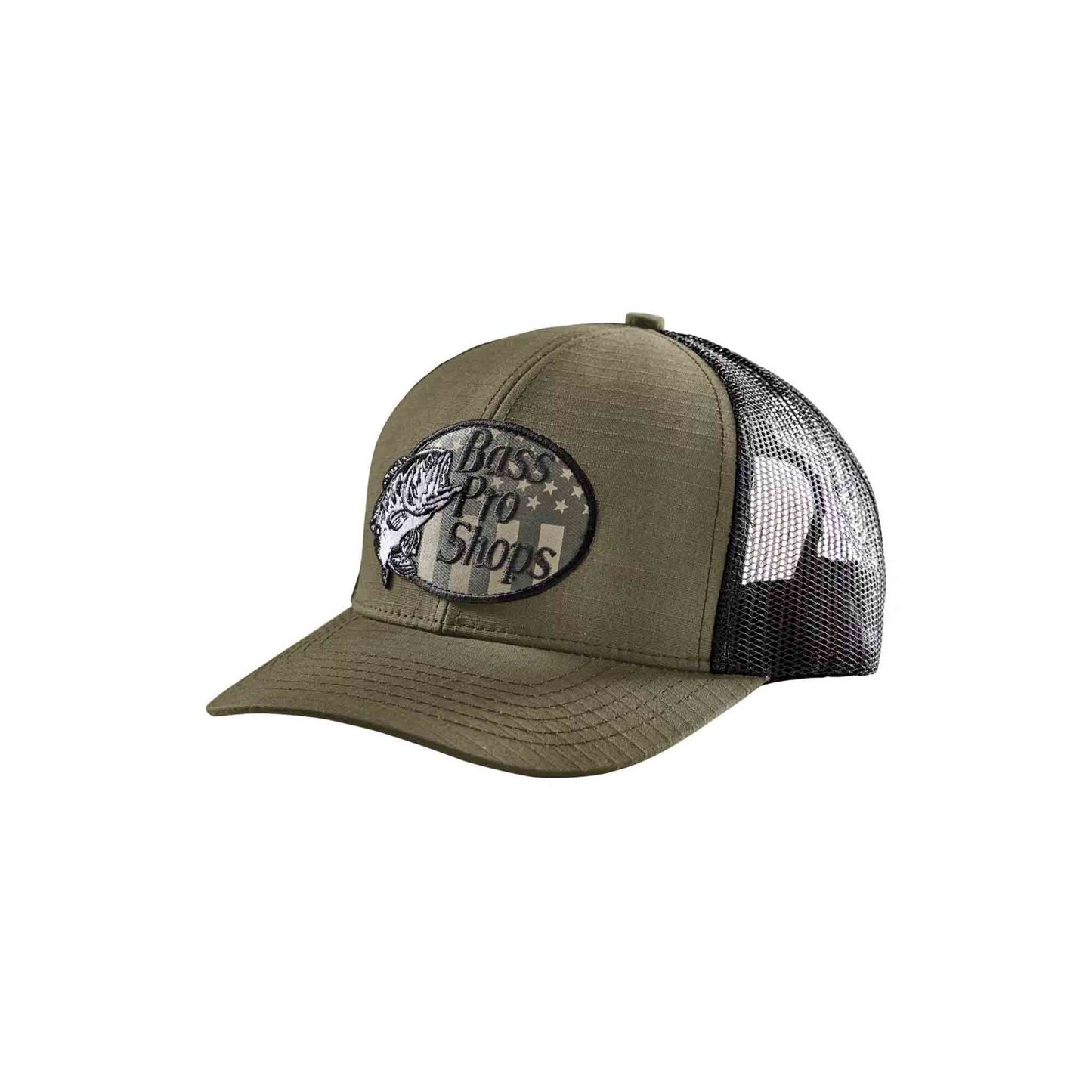 Bass Pro Shops Flag Logo Patch Mesh-Back Cap