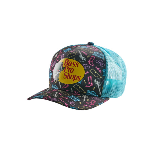 Bass Pro Shops Neon Nashville Snapback Cap